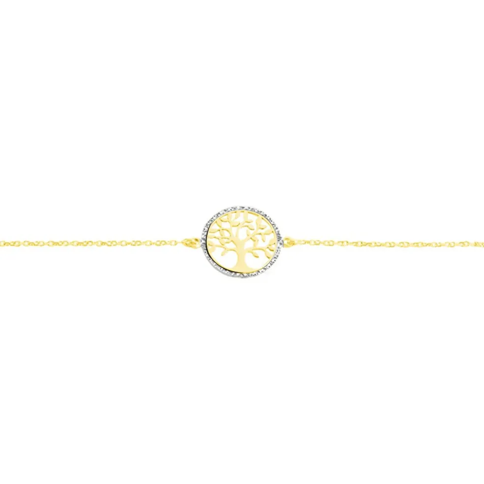 Bracelet Or Bicolore Solidage