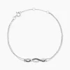 Bracelet Or Blanc Maury Saphirs Diamants