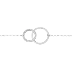 Bracelet Or Blanc Nesrine Oxydes
