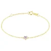 Bracelet Or Jaune Avaya Oxyde De Zirconium