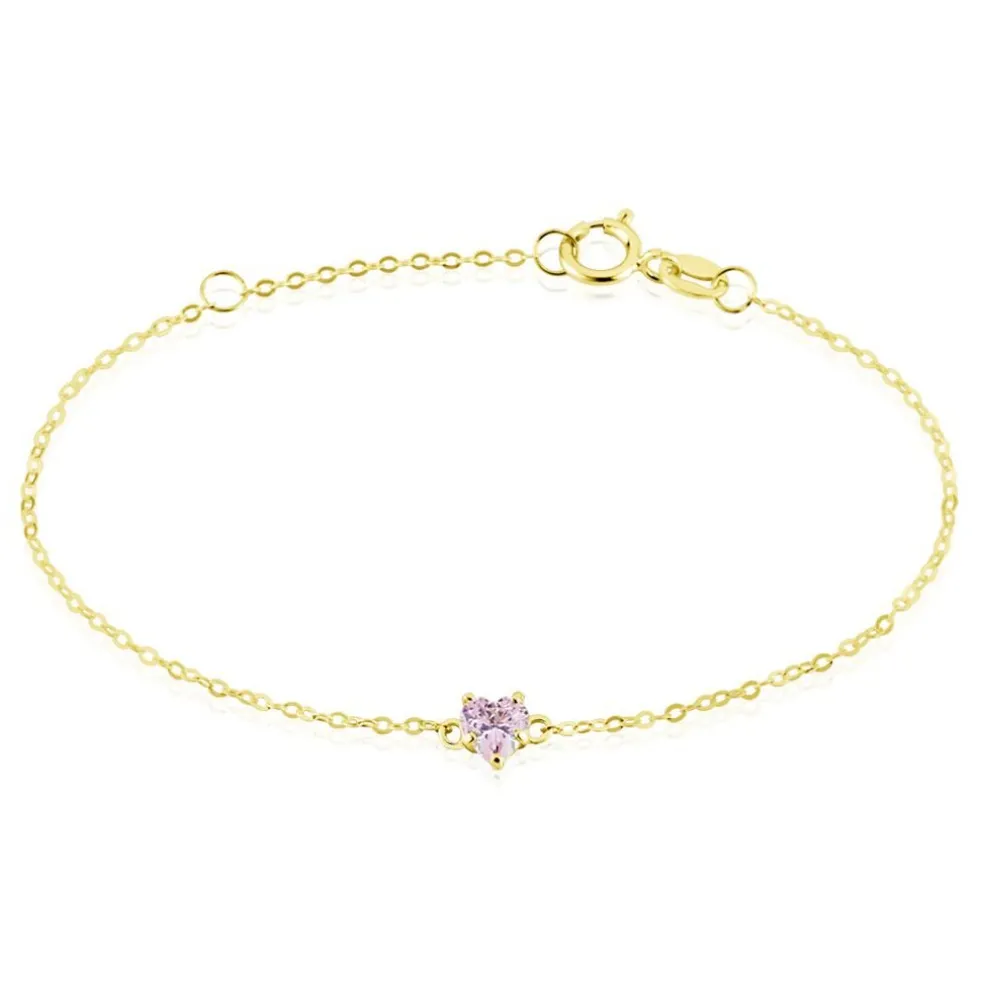Bracelet Or Jaune Avaya Oxyde De Zirconium