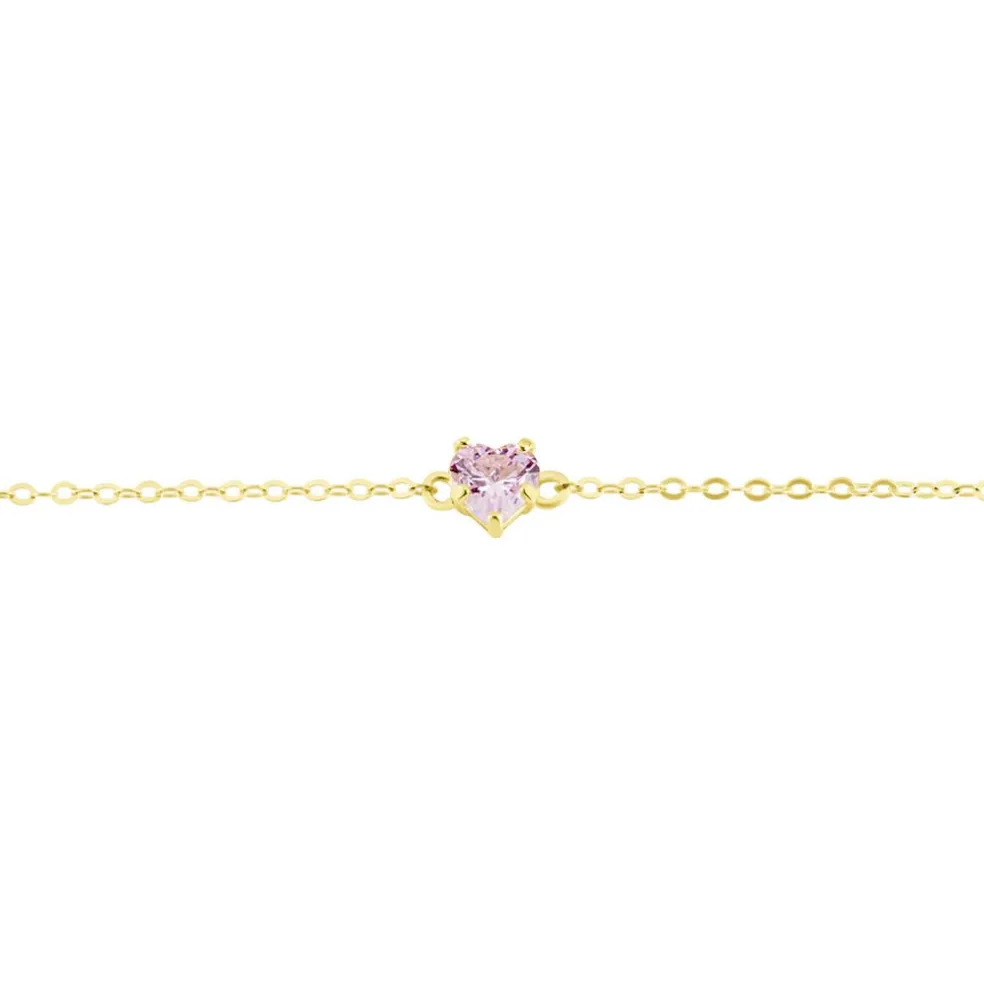 Bracelet Or Jaune Avaya Oxyde De Zirconium