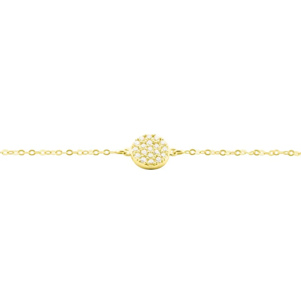 Bracelet Or Jaune Burak Oxyde De Zirconium