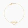 Bracelet Or Jaune Derry Oxyde De Zirconium