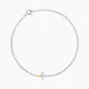Bracelet Or Jaune Oxyde De Zirconium