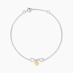 Bracelet Or Jaune Oxyde De Zirconium