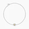 Bracelet Or Jaune Oxyde De Zirconium
