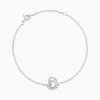 Bracelet Or Jaune Oxyde De Zirconium