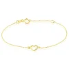 Bracelet Or Jaune Vehanouche Oxydes De Zirconium