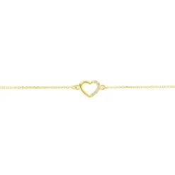 Bracelet Or Jaune Vehanouche Oxydes De Zirconium