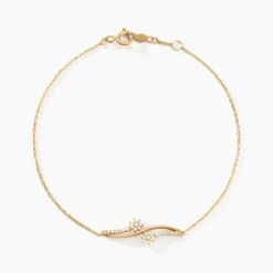 Bracelet Orion Or Jaune Oxyde De Zirconium