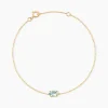 Bracelet Ovale Or Jaune Topaze