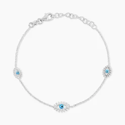 Bracelet Parad'eyes Argent Blanc
