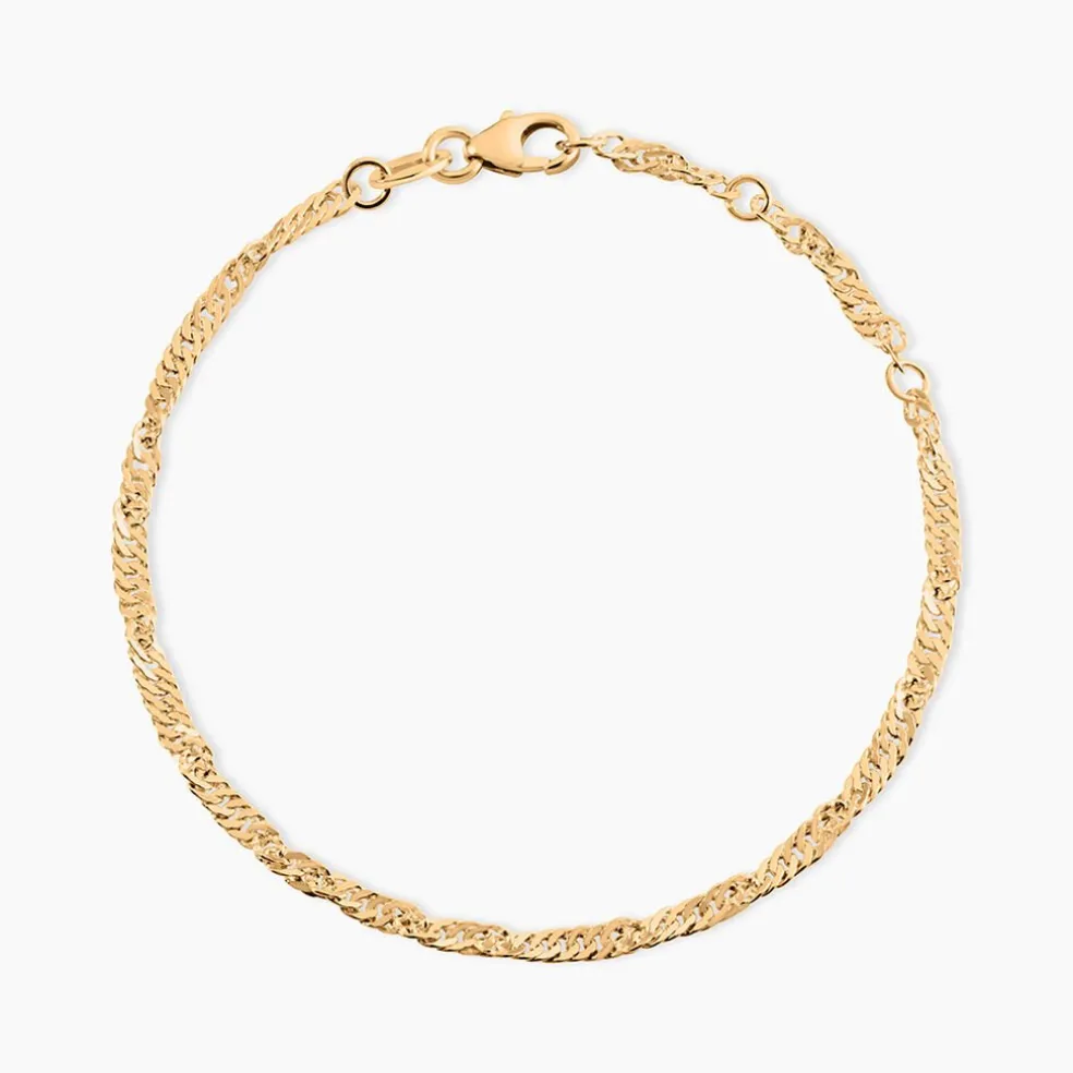 Bracelet Plaqué Or Jaune Leanora