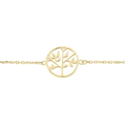 Bracelet Plaque Or Jaune Galvina
