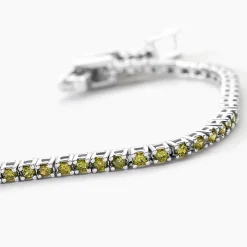Bracelet Rio Tennis Argent Blanc Oxyde De Zirconium
