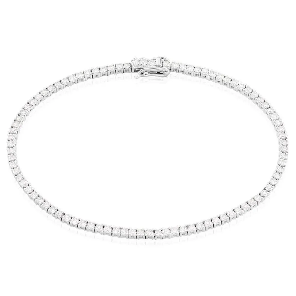 Bracelet River Or Blanc Diamant