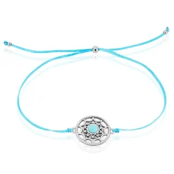 Bracelet Rojin Argent Blanc Pierre De Synthese