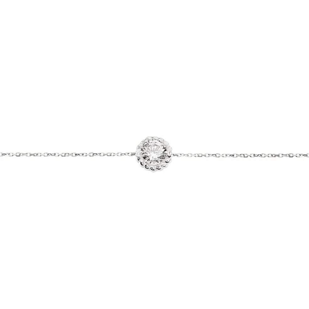 Bracelet Rufina Or Blanc Oxyde De Zirconium