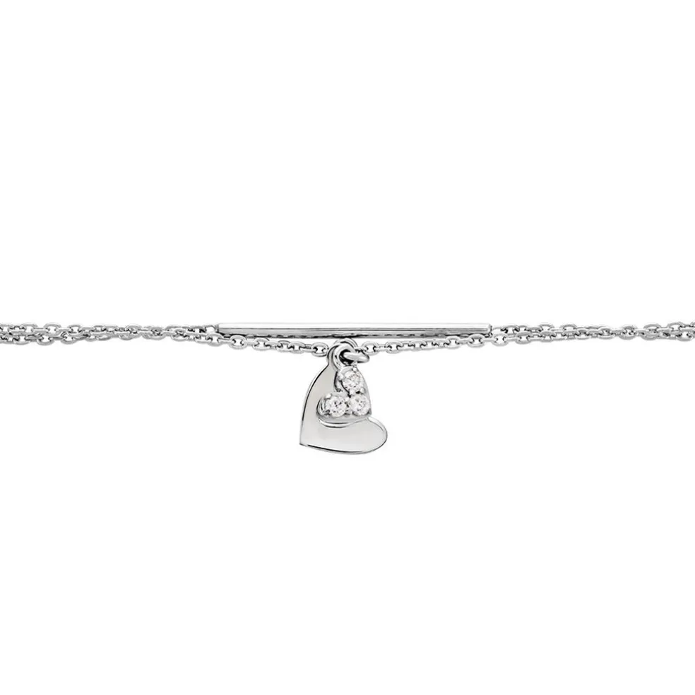 Bracelet Salli Argent Blanc Oxyde De Zirconium