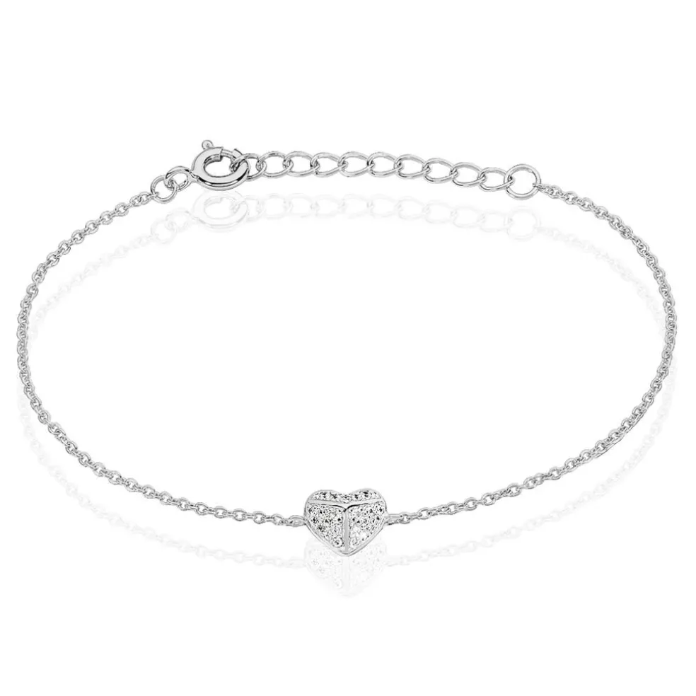 Bracelet Samia Argent Blanc Oxyde De Zirconium