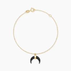 Bracelet Solange Or Jaune Onyx