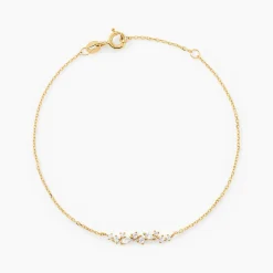Bracelet Sparkle Or Jaune Oxyde De Zirconium