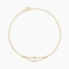 Bracelet Sparkle Or Jaune Oxyde De Zirconium