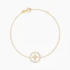 Bracelet Sweet Rosace Or Jaune Oxyde De Zirconium