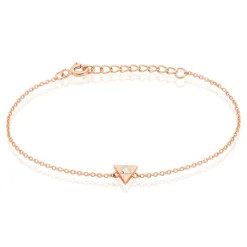 Bracelet Tallulah Argent Rose Pierre De Synthese