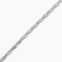 Bracelet Tissia Argent Blanc