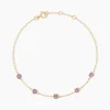 Bracelet Veasna Or Jaune Améthyste