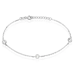 Bracelet Venda Argent Blanc Oxyde De Zirconium