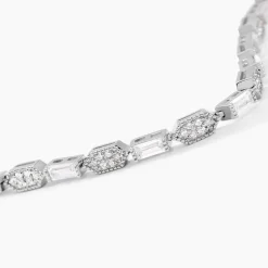 Bracelet Versailles Argent Blanc Oxyde De Zirconium