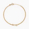 Bracelet Virguinia Or Jaune Oxyde De Zirconium