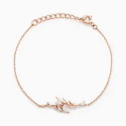 Bracelet Wendy Argent Rose Oxyde De Zirconium