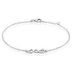 Bracelet Yolaine Argent Blanc Oxyde De Zirconium