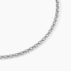 Chaine Nahila Argent Blanc