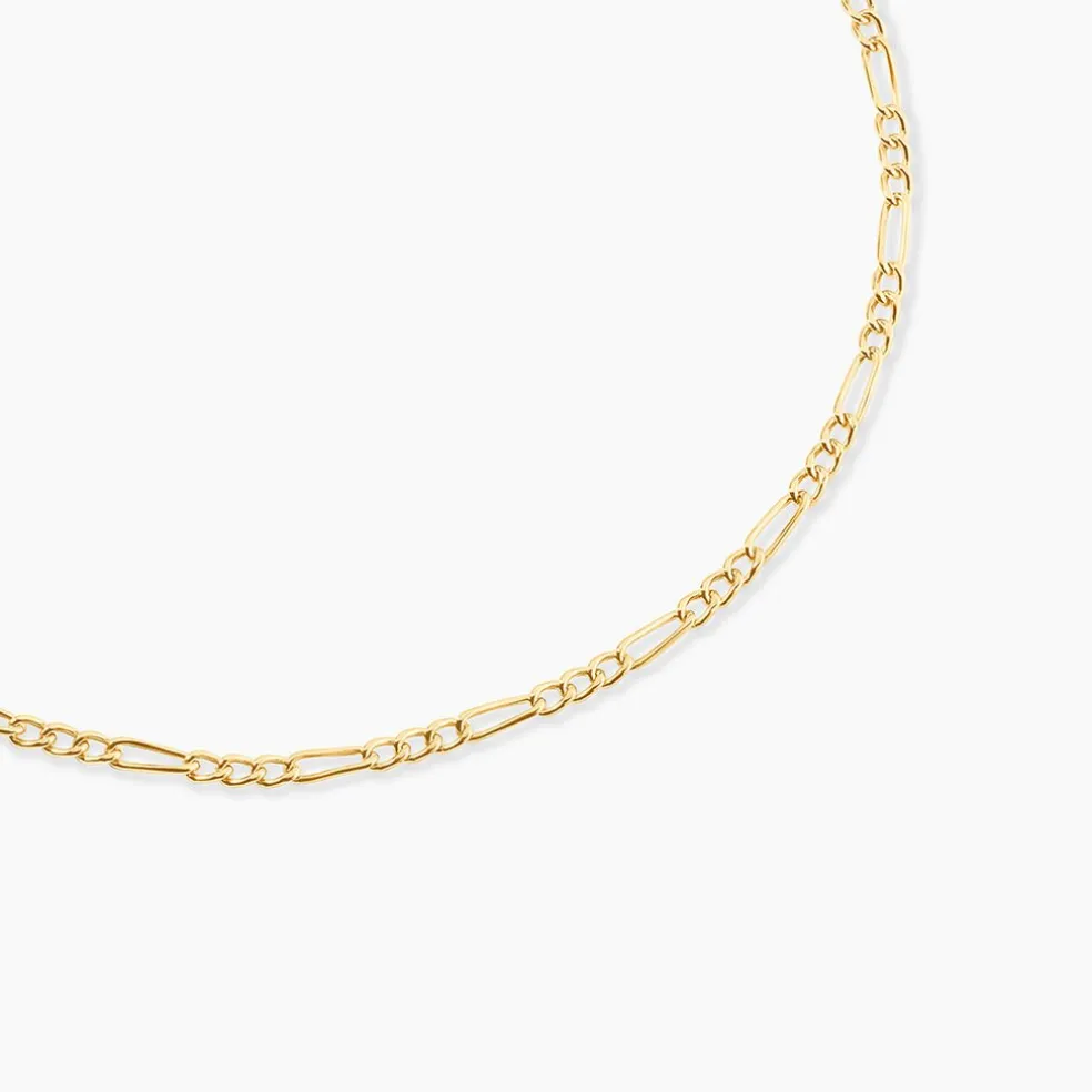 Chaîne Cameo Maille Alternee 1/3 Or Jaune