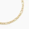 Chaîne Cameo Maille Alternee 1/3 Or Jaune