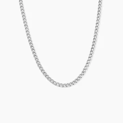 Chaîne Casper Maille Gourmette Argent Blanc