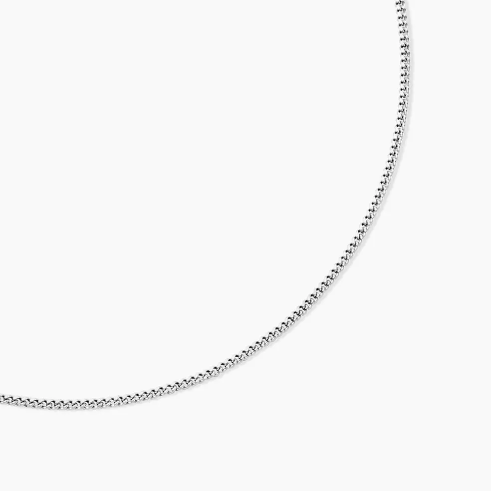 Chaîne Clementine Argent Blanc