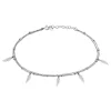 Chaîne De Cheville Azou Argent Blanc