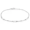 Chaîne De Cheville Azur Argent Blanc