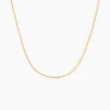 Chaîne Igoa Maille Forçat Diamantee Or Jaune