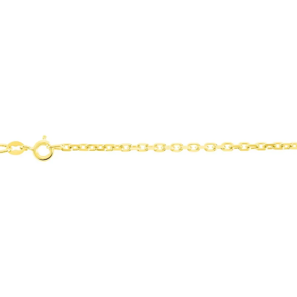 Chaîne Igoa Maille Forçat Diamantee Or Jaune