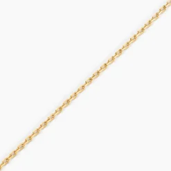Chaîne Igoa Maille Forçat Diamantee Or Jaune