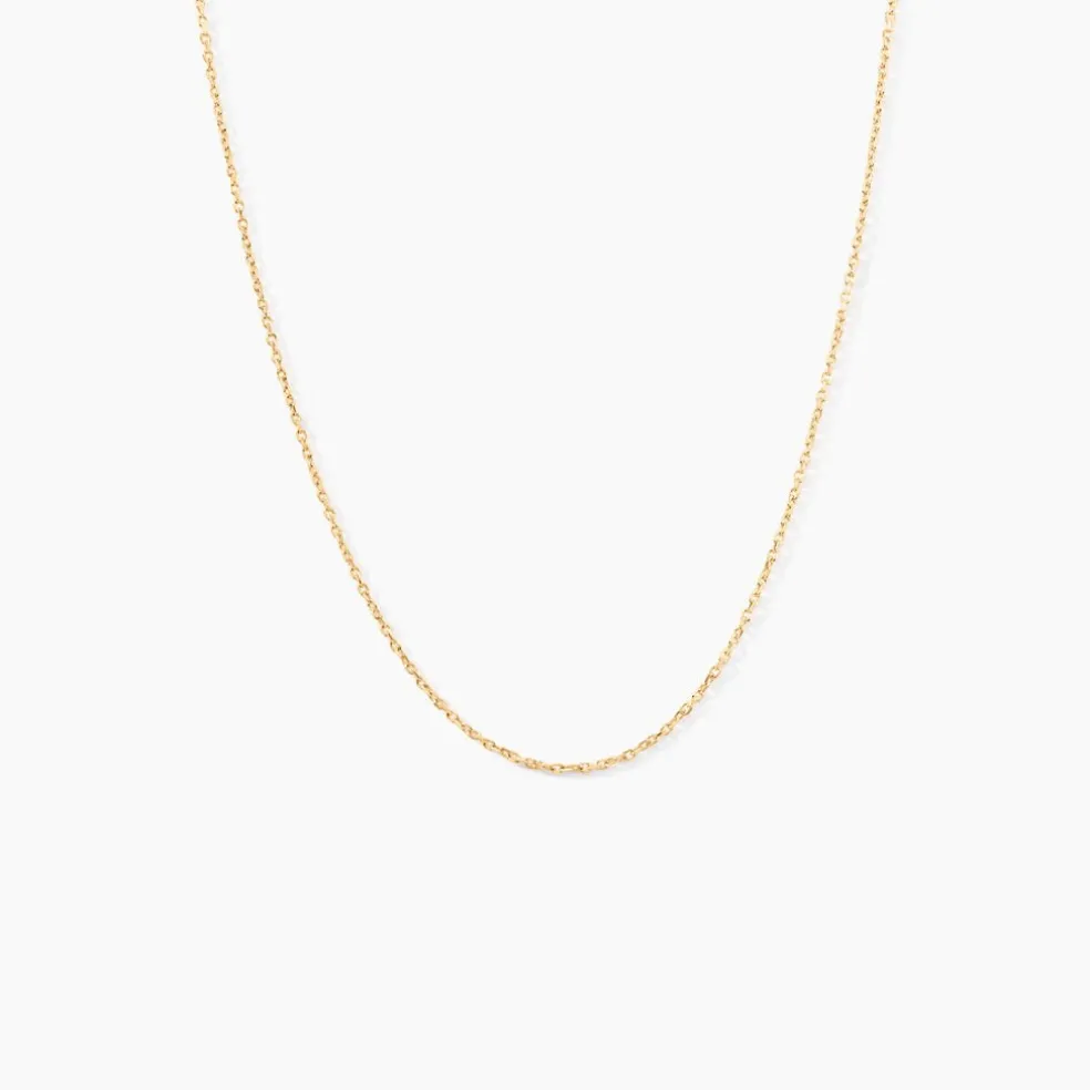 Chaîne Igoa Maille Forçat Diamantee Or Jaune