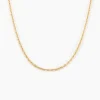 Chaîne Igoa Maille Forçat Diamantee Or Jaune