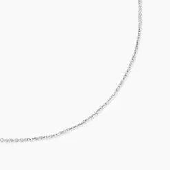 Chaîne Ilda Maille Forçat Limee Or Blanc